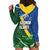 Solomon Islands Polynesian Tribal Shark and Crocodile Hoodie Dress