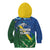 Solomon Islands Polynesian Tribal Shark and Crocodile Kid Hoodie