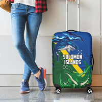 Solomon Islands Polynesian Tribal Shark and Crocodile Luggage Cover LT03 - Polynesian Pride