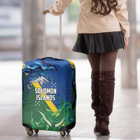 Solomon Islands Polynesian Tribal Shark and Crocodile Luggage Cover LT03 - Polynesian Pride