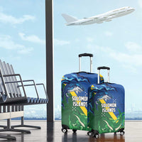 Solomon Islands Polynesian Tribal Shark and Crocodile Luggage Cover LT03 - Polynesian Pride