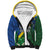 Solomon Islands Polynesian Tribal Shark and Crocodile Sherpa Hoodie