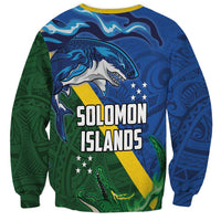 Solomon Islands Polynesian Tribal Shark and Crocodile Sweatshirt LT03 - Polynesian Pride