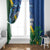 Solomon Islands Polynesian Tribal Shark and Crocodile Window Curtain