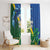 Solomon Islands Polynesian Tribal Shark and Crocodile Window Curtain