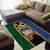 Solomon Islands Remembrance Day Area Rug Lest We Forget and Polynesian Tattoo Pattern