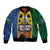 Solomon Islands Remembrance Day Bomber Jacket Lest We Forget and Polynesian Tattoo Pattern