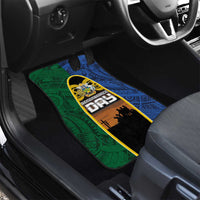 Solomon Islands Remembrance Day Car Mats Lest We Forget and Polynesian Tattoo Pattern LT03 - Polynesian Pride