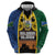 Solomon Islands Remembrance Day Hoodie Lest We Forget and Polynesian Tattoo Pattern