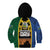 Solomon Islands Remembrance Day Kid Hoodie Lest We Forget and Polynesian Tattoo Pattern