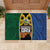 Solomon Islands Remembrance Day Rubber Doormat Lest We Forget and Polynesian Tattoo Pattern