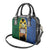 Solomon Islands Remembrance Day Shoulder Handbag Lest We Forget and Polynesian Tattoo Pattern