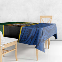 Solomon Islands Remembrance Day Tablecloth Lest We Forget and Polynesian Tattoo Pattern LT03 - Polynesian Pride