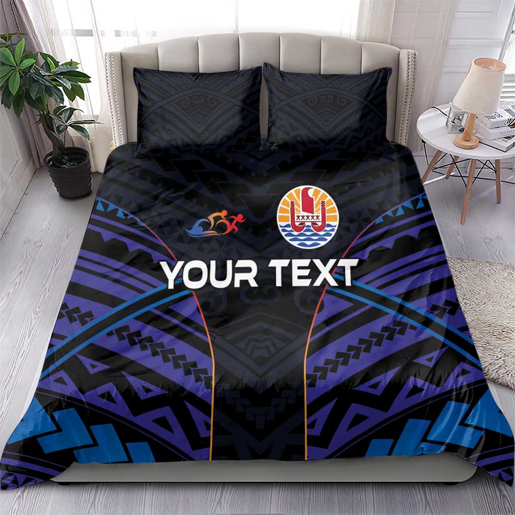 Personalised Tahiti Triathlon Polynesian Pattern Bedding Set LT03 - Polynesian Pride