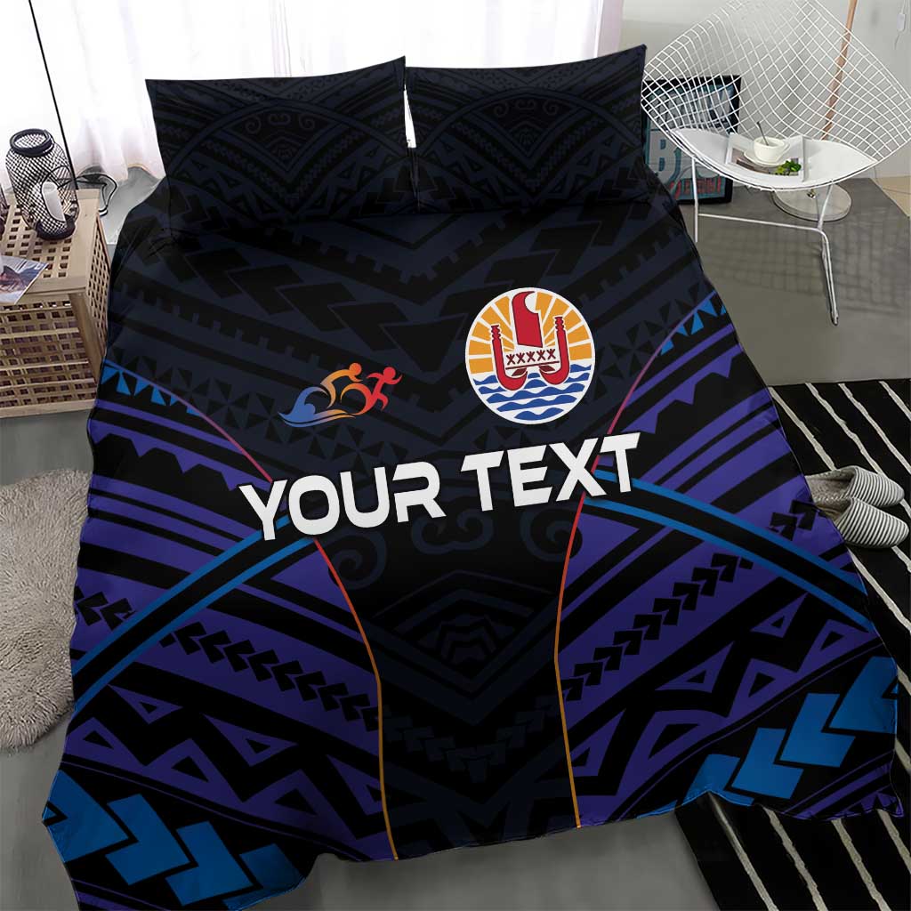Personalised Tahiti Triathlon Polynesian Pattern Bedding Set LT03 - Polynesian Pride
