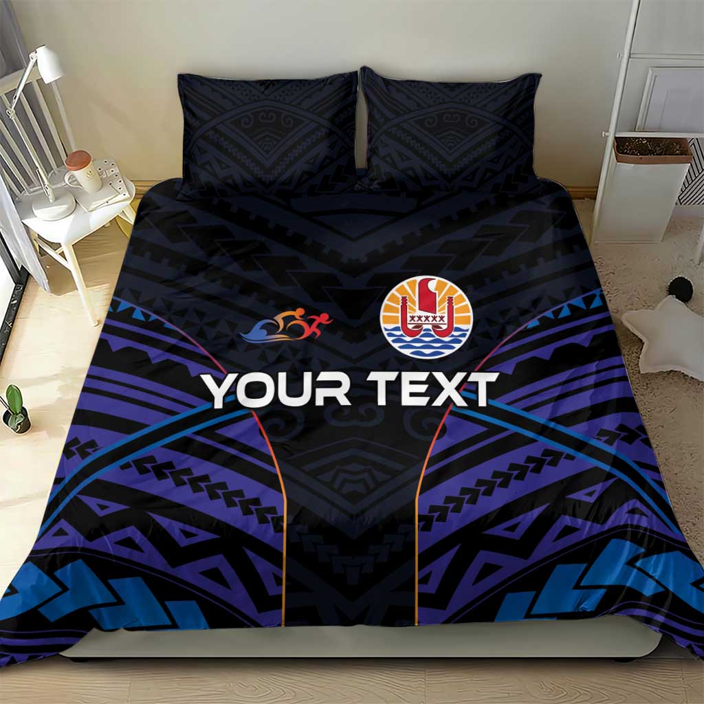 Personalised Tahiti Triathlon Polynesian Pattern Bedding Set LT03 - Polynesian Pride