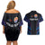 Personalised Tahiti Triathlon Polynesian Pattern Couples Matching Off Shoulder Short Dress and Hawaiian Shirt