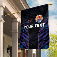 Personalised Tahiti Triathlon Polynesian Pattern Garden Flag LT03 House Flag Black - Polynesian Pride