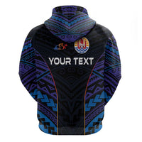 Personalised Tahiti Triathlon Polynesian Pattern Hoodie LT03 - Polynesian Pride