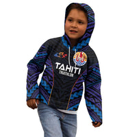 Personalised Tahiti Triathlon Polynesian Pattern Kid Hoodie LT03 - Polynesian Pride