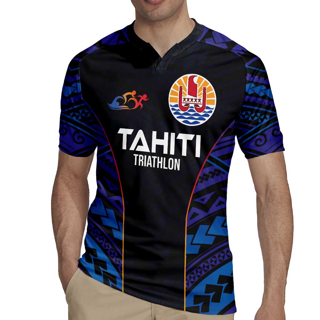 Personalised Tahiti Triathlon Polynesian Pattern Rugby Jersey LT03 - Polynesian Pride