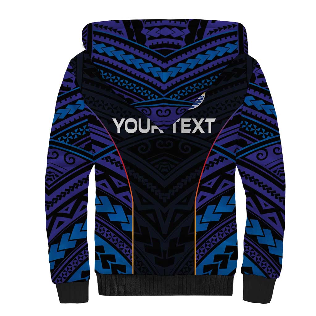 Personalised Tahiti Triathlon Polynesian Pattern Sherpa Hoodie LT03 - Polynesian Pride