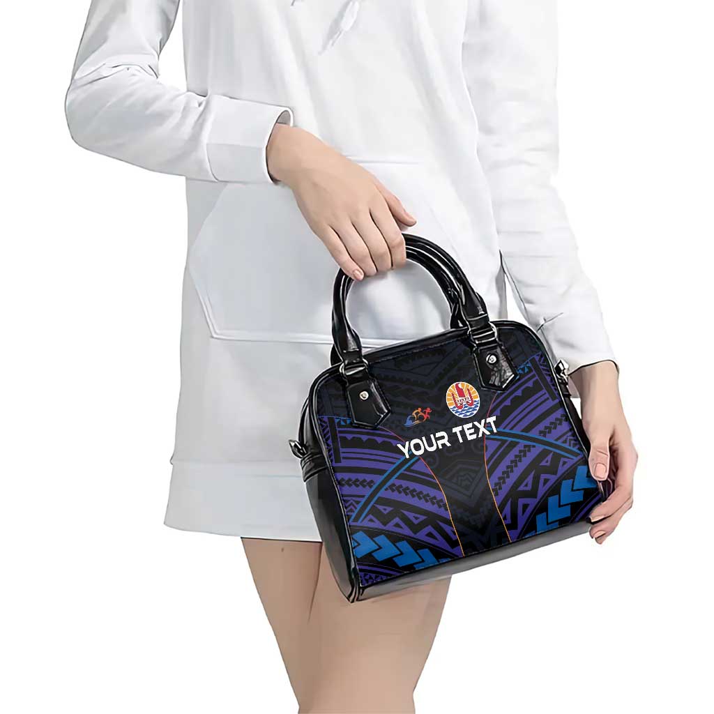 Personalised Tahiti Triathlon Polynesian Pattern Shoulder Handbag LT03 - Polynesian Pride