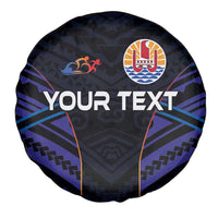 Personalised Tahiti Triathlon Polynesian Pattern Spare Tire Cover LT03 - Polynesian Pride