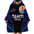 Personalised Tahiti Triathlon Polynesian Pattern Wearable Blanket Hoodie