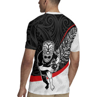 Personalised Aotearoa Lawn Bowls Rugby Jersey Maori Warrior and Silver Fern Sporty Style LT03 - Polynesian Pride
