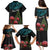 Personalized New Zealand Christmas Family Matching Puletasi Dress and Hawaiian Shirt Maori Santa Pikorua and Pohutukawa Meri Kirihimete LT03 - Polynesian Pride