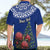 Personalized New Zealand Christmas Hawaiian Shirt Maori Santa Pikorua and Pohutukawa Meri Kirihimete Blue LT03 - Polynesian Pride