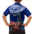 Personalized New Zealand Christmas Hawaiian Shirt Maori Santa Pikorua and Pohutukawa Meri Kirihimete Blue LT03 - Polynesian Pride