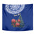 Personalized New Zealand Christmas Tapestry Maori Santa Pikorua and Pohutukawa Meri Kirihimete Blue LT03 - Polynesian Pride