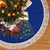 Personalized New Zealand Christmas Tree Skirt Maori Santa Pikorua and Pohutukawa Meri Kirihimete Blue LT03 - Polynesian Pride