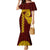 Tonga High School Family Matching Mermaid Dress and Hawaiian Shirt Traditional Ngatu and Polynesian Pattern LT03 Mom's Dress Yellow - Polynesian Pride