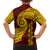 Tonga High School Family Matching Off Shoulder Long Sleeve Dress and Hawaiian Shirt Traditional Ngatu and Polynesian Pattern LT03 - Polynesian Pride