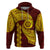 Tonga High School Hoodie Traditional Ngatu and Polynesian Pattern LT03 Pullover Hoodie Yellow - Polynesian Pride