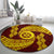 Tonga High School Round Carpet Traditional Ngatu and Polynesian Pattern LT03 - Polynesian Pride