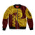 Tonga High School Sleeve Zip Bomber Jacket Traditional Ngatu and Polynesian Pattern LT03 Unisex Yellow - Polynesian Pride