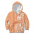 Kanaka Maoli Tropical Flowers with Kakau Tribal Kid Hoodie Peach Fuzz Color LT03 Hoodie Peach Fuzz - Polynesian Pride