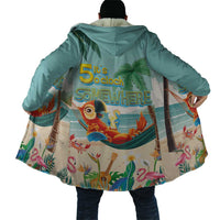 Aloha Hawaii It's 5 o'clock Somewhere Cloak Chill Parrot on Beach with Tropical Plants LT03 - Polynesian Pride