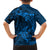 Polynesian Dolphin Valentine Day Family Matching Off Shoulder Short Dress and Hawaiian Shirt Hibiscus and Tribal Tattoo Blue Style LT03 - Polynesian Pride