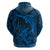 Polynesian Dolphin Valentine Day Hoodie Hibiscus and Tribal Tattoo Blue Style LT03 - Polynesian Pride