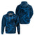 Polynesian Dolphin Valentine Day Hoodie Hibiscus and Tribal Tattoo Blue Style LT03 - Polynesian Pride