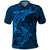 Polynesian Dolphin Valentine Day Polo Shirt Hibiscus and Tribal Tattoo Blue Style LT03 Blue - Polynesian Pride