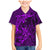 Polynesian Dolphin Valentine Day Family Matching Mermaid Dress and Hawaiian Shirt Hibiscus and Tribal Tattoo Purple Style LT03 Son's Shirt Purple - Polynesian Pride