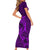 Polynesian Dolphin Valentine Day Family Matching Short Sleeve Bodycon Dress and Hawaiian Shirt Hibiscus and Tribal Tattoo Purple Style LT03 - Polynesian Pride