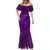 Polynesian Dolphin Valentine Day Mermaid Dress Hibiscus and Tribal Tattoo Purple Style LT03 - Polynesian Pride