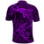 Polynesian Dolphin Valentine Day Polo Shirt Hibiscus and Tribal Tattoo Purple Style LT03 - Polynesian Pride